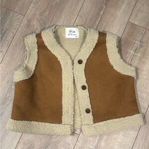 Cozy Kids shearling Vest 90cm